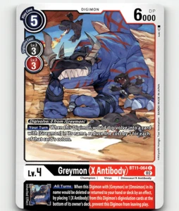Digimon Greymon (anticuerpo X) fase dimensional común - Imagen 1 de 1