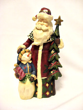 St. Nicholas Square Winterland Collection 2008 - Santa Snowman Christmas Tree 9"