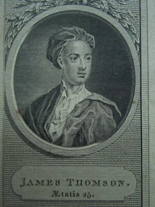 Estampe Gravure Ancienne   James Thomson.   Poète Ecossais - Imagen 1 de 2