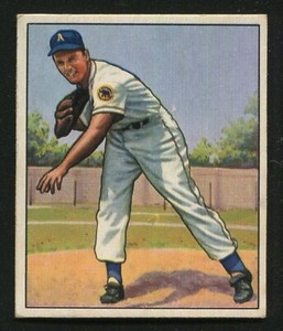 #48 LOU BRISSIE, Athletics - 1950 Bowman: EX, Great Centering 210586