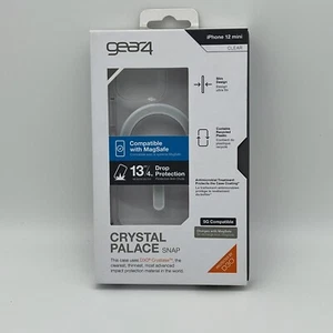 Gear4 Crystal Palace Drop Protection Case with MagSafe for iPhone 12 1 3 Mini - Picture 1 of 2