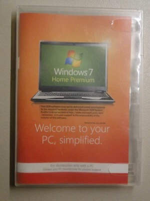Windows 7 Home Premium 32 bit SP1 DVD NOS con licenza e chiave - Immagine 1 di 4