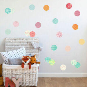 Pack of 54 Pattern Dots Circle Wall Stickers Kids Nursery Vinyl Decal Home Decor