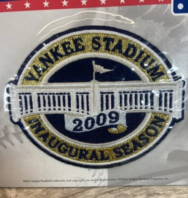 New York Yankees Stadium 2009 Inaugural Season Logo Patch MLB Baseball Sealed - Image 1 of 4