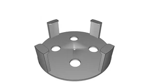 Wand- & Deckenhalterung für Osram Dot-It Spotleuchte mit sicherem Montagesystem - Bild 1 von 3