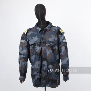 Yugoslavia Serbia PJP Special Police Unit Blue Amoeba Pattern Camouflage Jacket - Picture 1 of 19