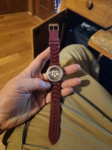 Texas A&M Aggies Ladies Crystals Watch Daughter Birthday Gift Etc Cover