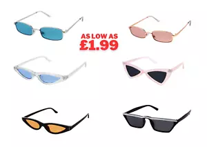 Retro Chic Cat Eye Sunglasses Quality Premium Various Styles UV Designer - Picture 1 of 26