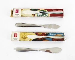 Juego Justinus Solingen cuchillo de mantequilla cuchillo de queso 17 cm acero inoxidable embalaje original - Imagen 1 de 5