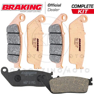 KIT PASTIGLIE FRENO BRAKING ANTERIORE POSTERIORE HONDA GL F6C VALKYRIE 1500 1999 - Изображение 1 из 4