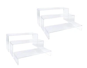 YPath 2 Sets Clear Acrylic Display Risers-Cupcake Stand for Dessert Buffet Ca... - Picture 1 of 6