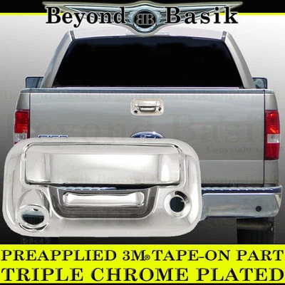 Cubierta de manija de puerta trasera cromada Ford Super Duty 2008-2016 con cámara y cerradura Foto 1 de 3