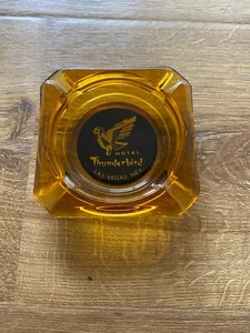 Vintage Thunderbird Hotel Las Vegas Aschenbecher Braunglas - sehr retro - Bild 1 von 2
