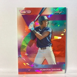 2024 Leaf Vivid-Quentin Young #48 Orange Crystal /8 Twins Prospect NM - Bild 1 von 6