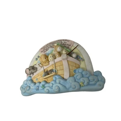 Настенная керамическая табличка Precious Moments Noah's Ark = стихотворение для детской комнаты - Изображение 1 из 4