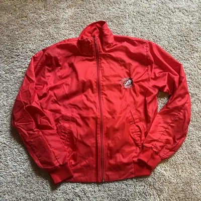 Vintage 80s Logo 7 Cincinnati Reds Bomber Windbreaker Jacket Men’s Boxy Medium  - Image 1 of 4