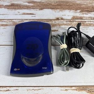 Iomega Zip 250 External Drive 250MB Blue/Gray USB Powered - Afbeelding 1 van 8