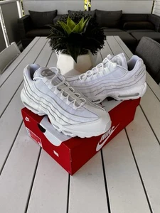 Nike Air Max 95 Essential US12 UK11 EUR46 White/White Grey-Fog CT1268-100 - Picture 1 of 3