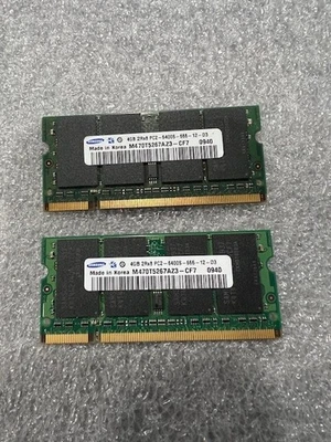 Samsung 8GB(2x4GB) PC2-6400S 800MHz SO-DIMM RAM DDR2 Memory (M470T5267AZ3CF7) - Image 1 of 2