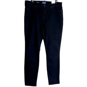 NYDJ Women Size 16 Skinny Jeans Lift x Tuck Technology Black Sliming Fit - Picture 1 of 10