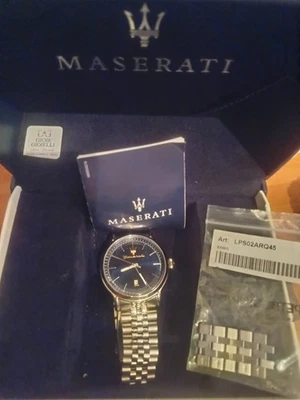 Maserati Tradizione 45mm Cassa e Braccialetto in Acciaio Inox Orologio da Polso - Immagine 1 di 3