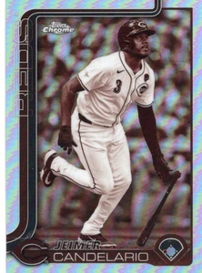 2025 Topps Chrome #85 Jeimer Candelario Sepia Refractor - Picture 1 of 2