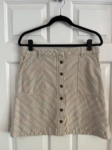 Anthropologie Pilcro A-Linie mehrfarbig Knopfleiste Rock 12 - Bild 1 von 2