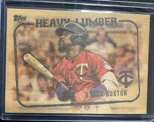 Estuche de madera pesada Topps Byron Buxton 2023 hit "hl-12" Minnesota Twins - Imagen 1 de 2