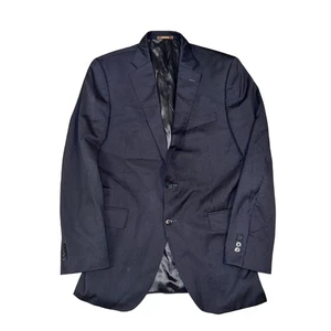 Peter Millar Blazer Men's Size 40T Blue Pinstripe 2 Button 100% Wool Pockets - Picture 1 of 10