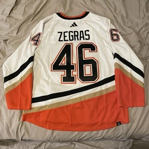 Anaheim Ducks NHL Adidas Authentic Reverse Retro Zegras 2.0 Jersey H52288 Sz 56 - Picture 1 of 2