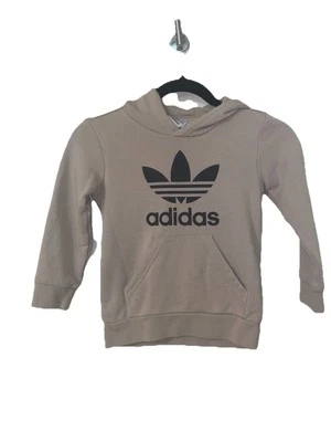 Adidas Sweatshirt Boys Pullover Tan Size 5-6 - Image 1 of 4