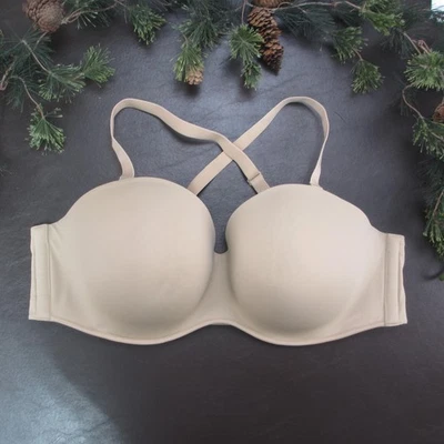 Sujetador sin tirantes Cacique para mujer 44DD multidireccional con aros ligeramente forrado convertible Foto 1 de 4