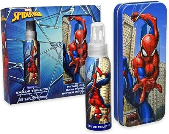 Marvel Spiderman Kindergeschenk mit 100ml EDT und Metallic Box *NEU*
