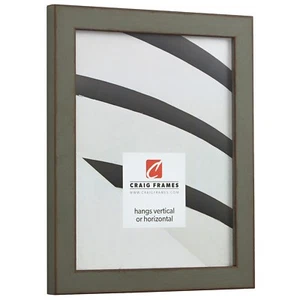 Craig Frames Ferro, 1.0" Antique Gray Picture Frame Poster Frame - Picture 1 of 9