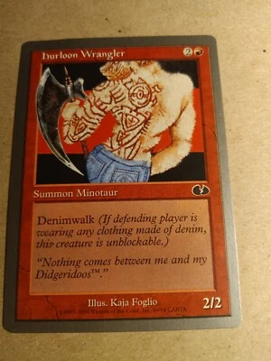 MTG Magic the Gathering English Hurloon Wrangler 1998 Unglued NM Red Common - Image 1 of 2
