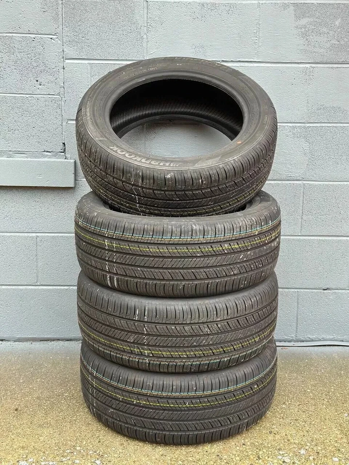 Set of 4 Take Off 225/50R17 Hankook  Kinergy GT - 94V - 9.5/32 New - Image 1 of 4