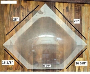 NEW NEO ANGLE RV SKYLIGHT 28"x16 1/8"x16 1/2"x16 5/8"- 5 3/8" H - Picture 1 of 1