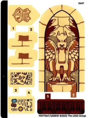 LEGO 76402stk01 HARRY POTTER Sticker Sheet for Set 76402 - (10077547/6338131)