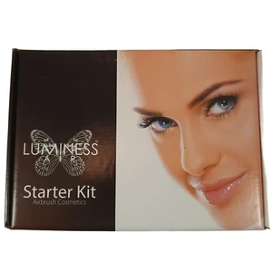 Luminess Air Airbrush Starter Kit 7~.25 + 3- .55 Ounce Bottles Factory Sealed - Picture 1 of 9