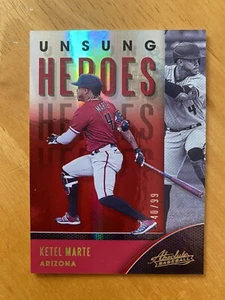 2021 Panini Absolute Unsung Heroes Red # UH-10 Ketel Marte SN/99 - Picture 1 of 2