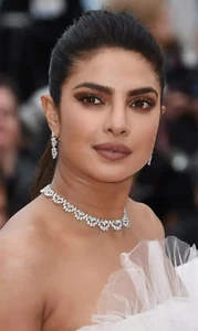 Bollywood AD Indian Bollywood Silver Plated Jewelry Earrings Necklace Bridal Set - Picture 1 of 7