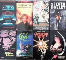 Lote De Stephen King (8) Vhs Gatos Eye, Turno da Noite, cujo, Christine Terror, etc.