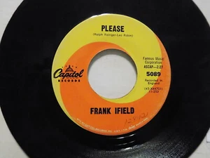 FRANK IFIELD Please/MULE TRAIN Capitol Swirl label 45 - Picture 1 of 2