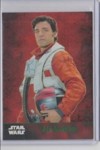 Star Wars The Force Awakens Series 1 Trading Card Green Poe Dameron #4 - Picture 1 of 1