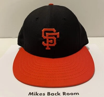 Vintage MLB SF GIANTS ROMAN PRO Leather Headband HAT NEW Old Stock FITTED 6-3/4 - Image 1 of 4