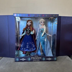 Disney Frozen 10th Anniversary Anna and Elsa 17"" Puppenset LE 3000 NEU IN DER HAND - Bild 1 von 10