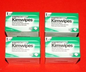Lot of 4 Boxes Kimtech Science 34155 Kimwipes Delicate Task Wipers Lintguard - Picture 1 of 5