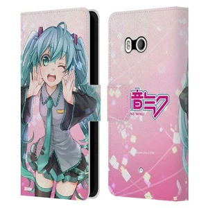 OFFICIAL HATSUNE MIKU GRAPHICS LEATHER BOOK WALLET CASE COVER FOR HTC PHONES 1 - Picture 1 of 7