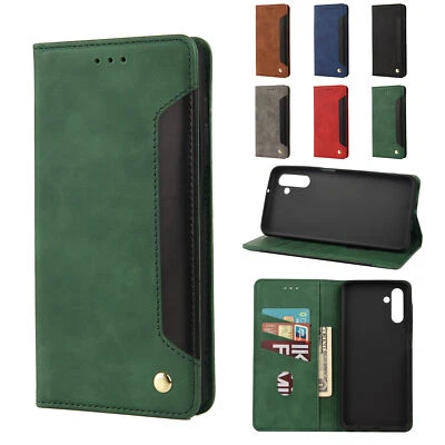 For Samsung Galaxy A14 A32 A54 A72 Magnetic Flip Stand Card Slots Phone Case - Image 1 of 4