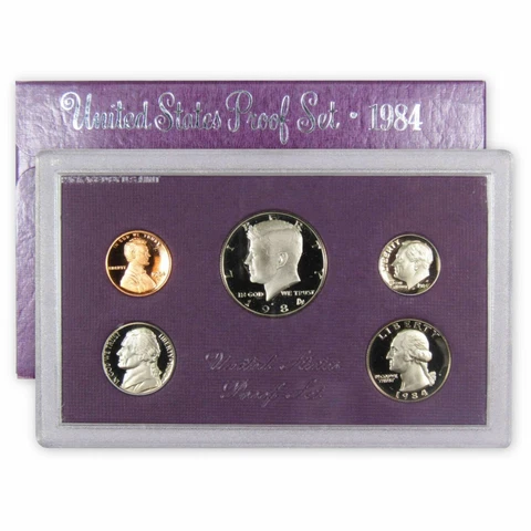 1984-S Proof Set U.S. Mint Original Government Packaging OGP Collectible Cover